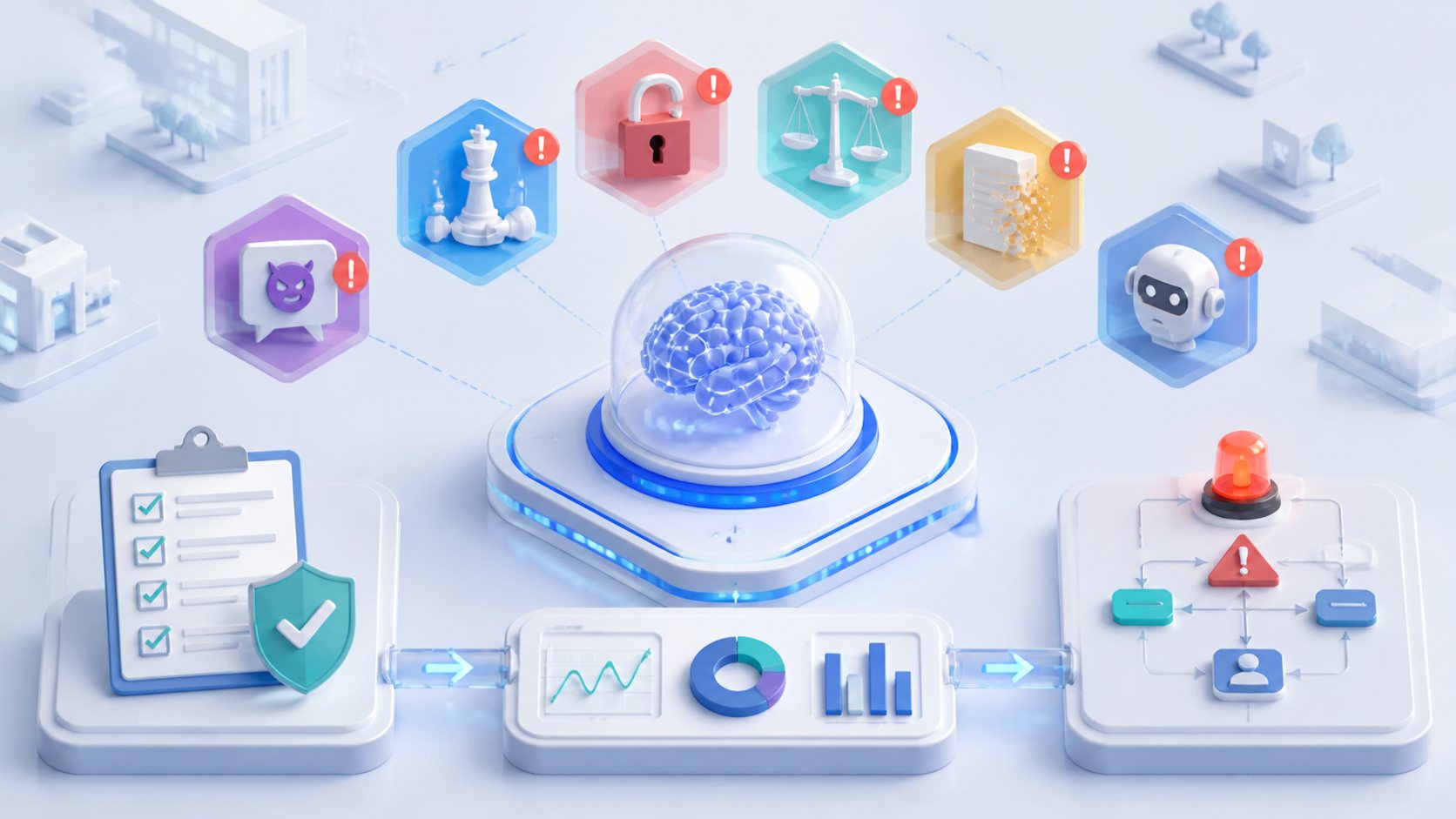 OpenAIがAIの異常行動6件を継続開示へ 性能表だけでは見えない導入リスクの要点を表す記事イラスト